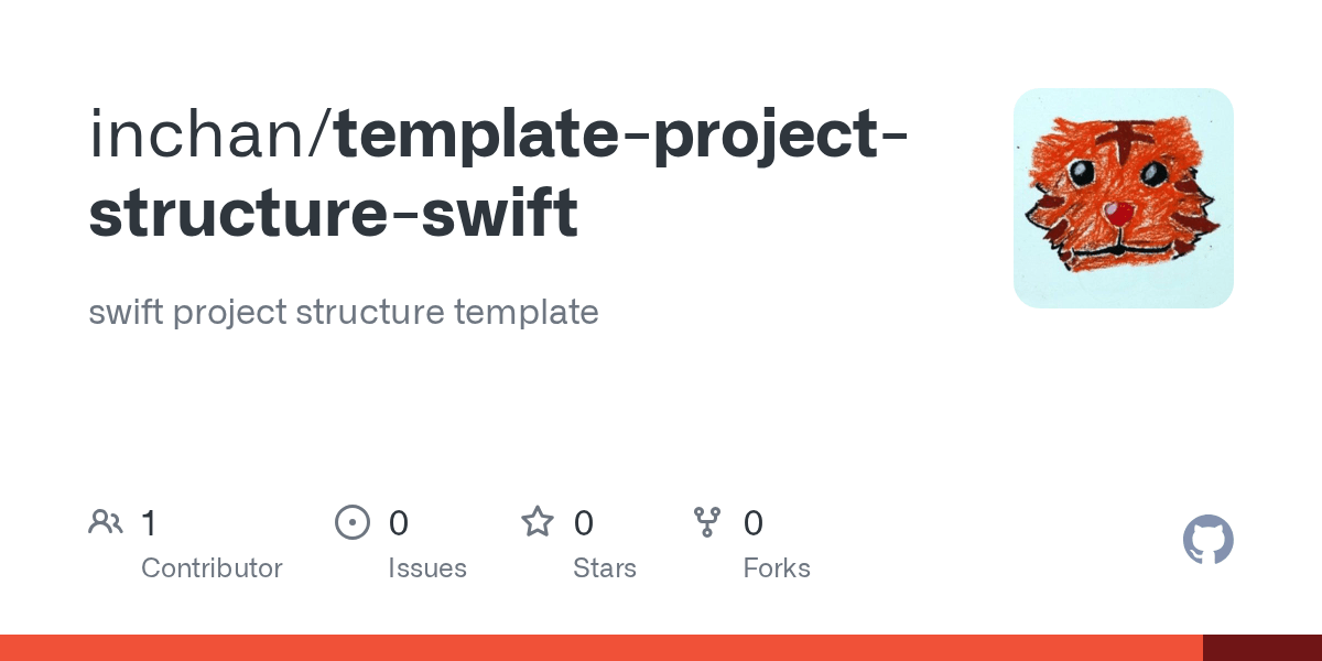 GitHub inchan/templateprojectstructureswift swift project