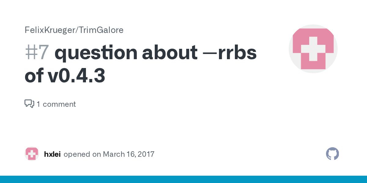 question about rrbs of v0.4.3 · Issue 7 · FelixKrueger/TrimGalore