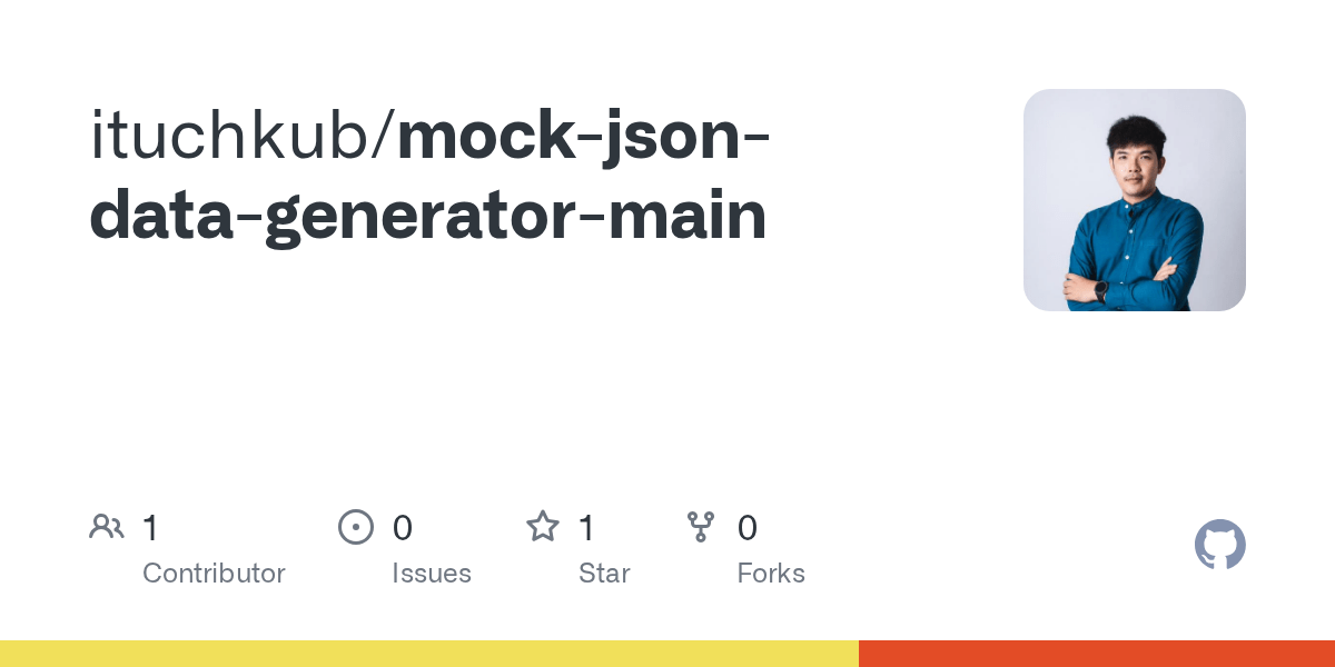 GitHub ituchkub/mockjsondatageneratormain