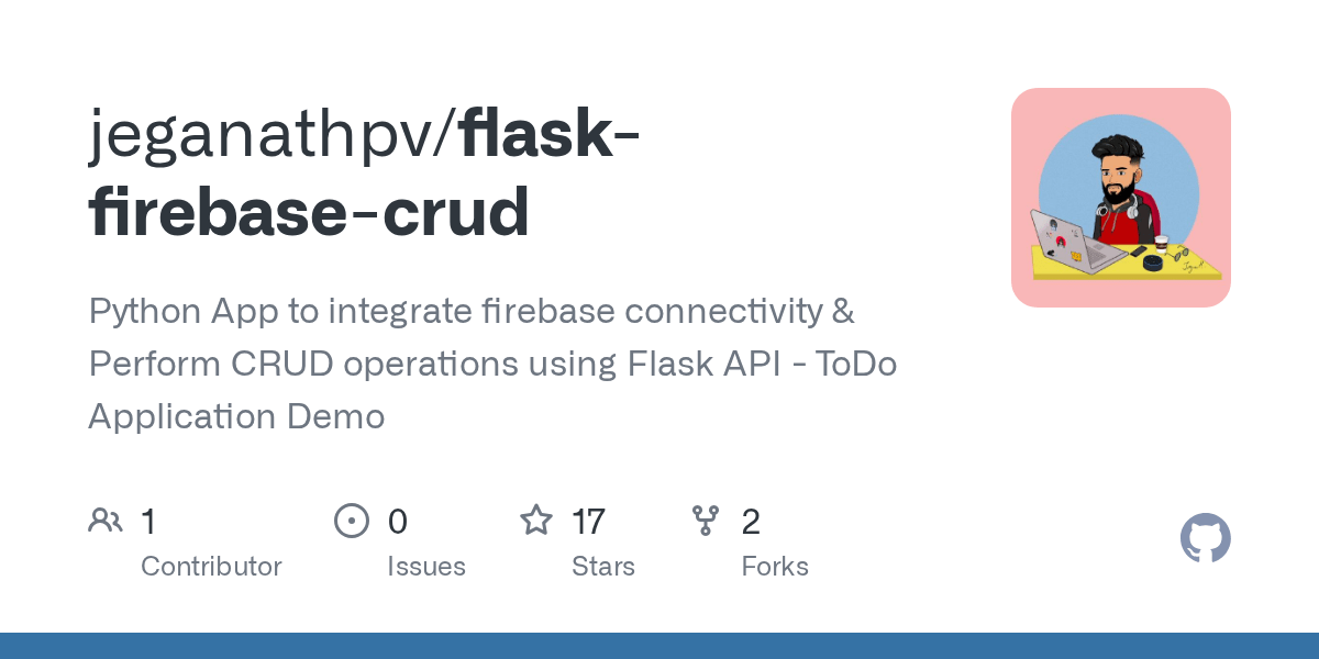 GitHub jeganathpv/flaskfirebasecrud Python App to integrate