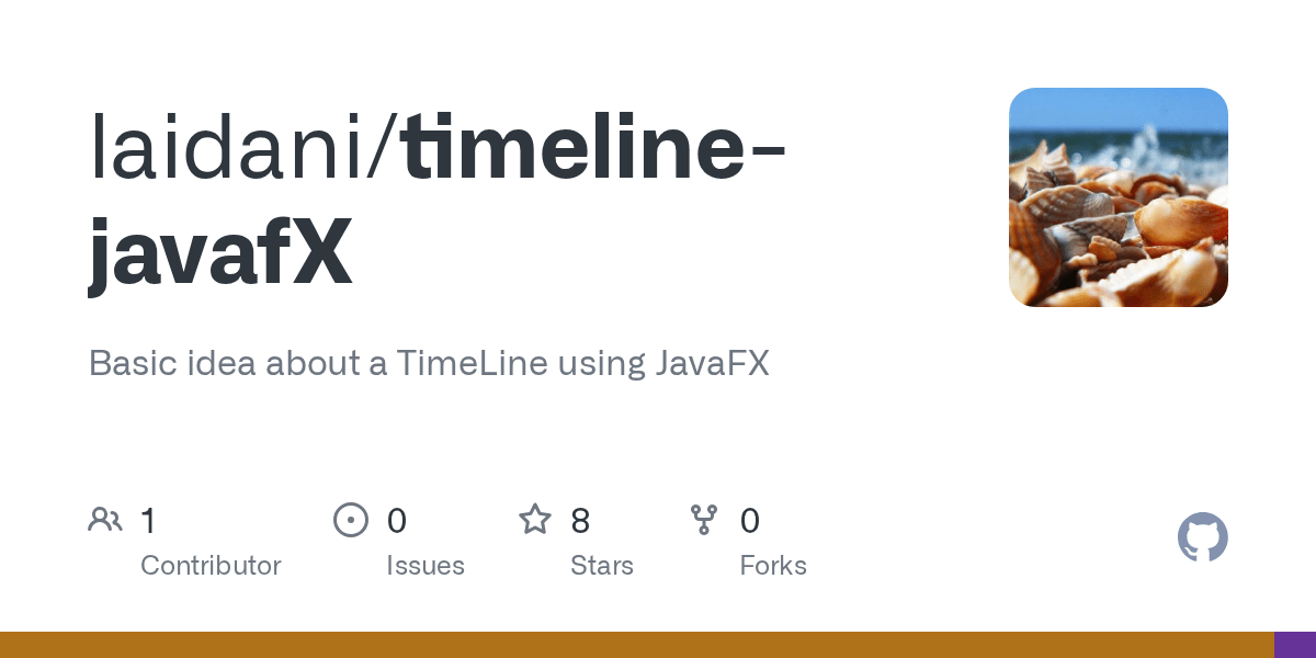 GitHub laidani/timelinejavafX Basic idea about a TimeLine using JavaFX