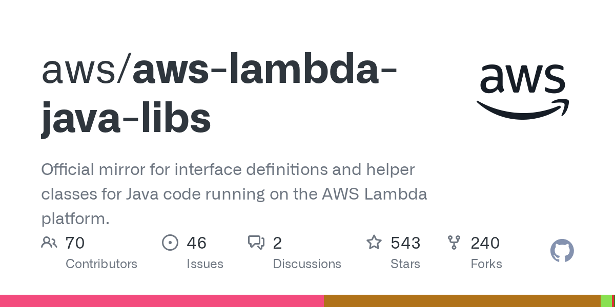 awslambdajavalibs/RELEASE.CHANGELOG.md at main · aws/awslambdajava