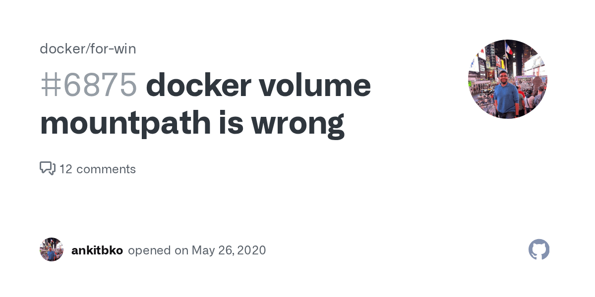 docker volume mountpath is wrong · Issue 6875 · docker/forwin · GitHub