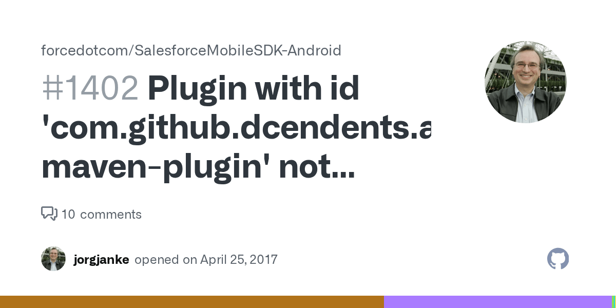 Plugin with id not found