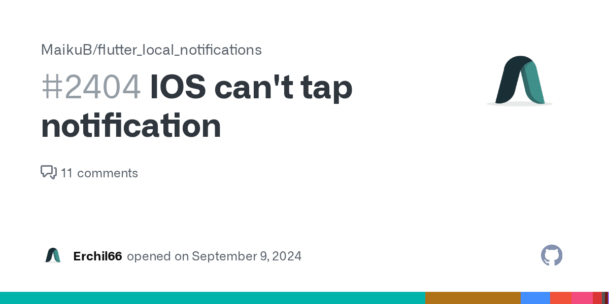IOS can't tap notification · Issue 2404 · MaikuB/flutter_local