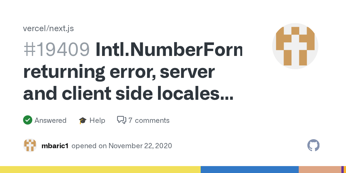 Intl.NumberFormat returning error, server and client side locales