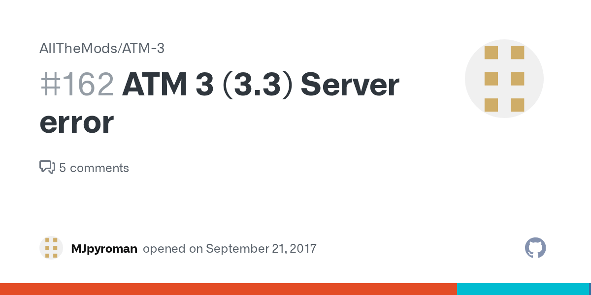 ATM 3 (3.3) Server error · Issue 162 · AllTheMods/ATM3 · GitHub