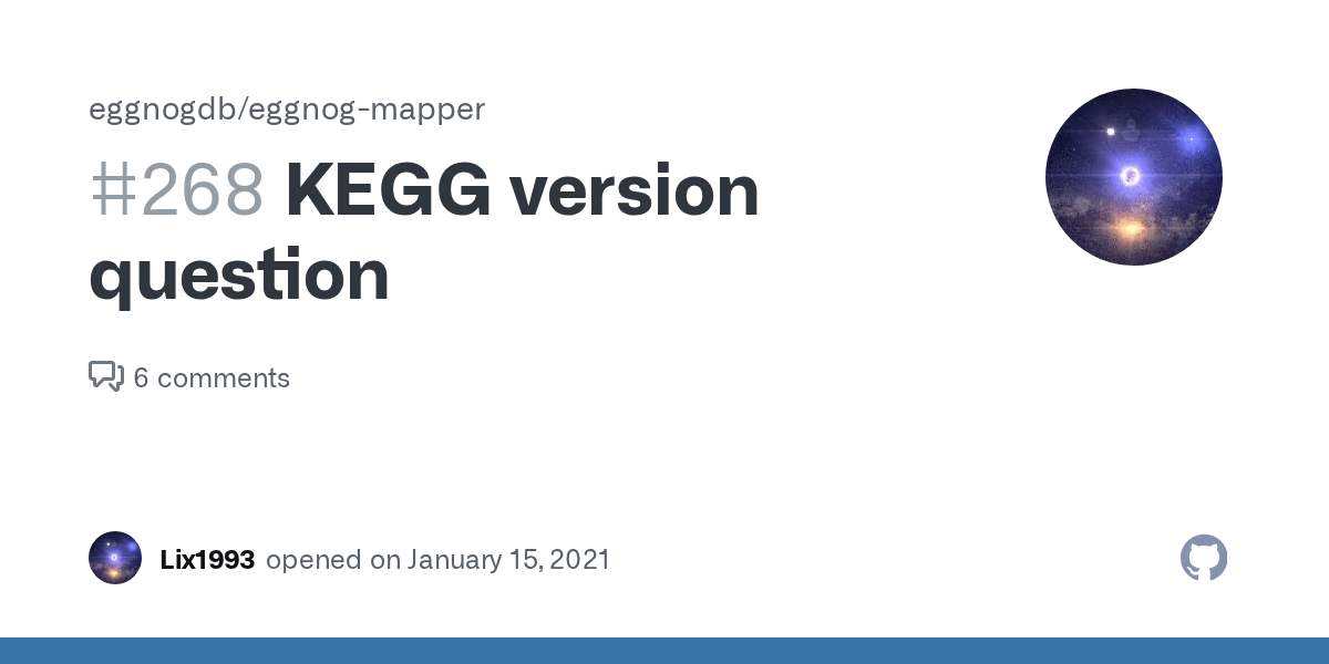 KEGG version question · Issue 268 · eggnogdb/eggnogmapper · GitHub