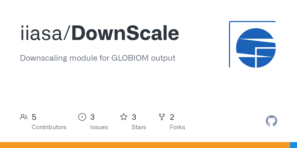 GitHub iiasa/DownScale Downscaling module for GLOBIOM output