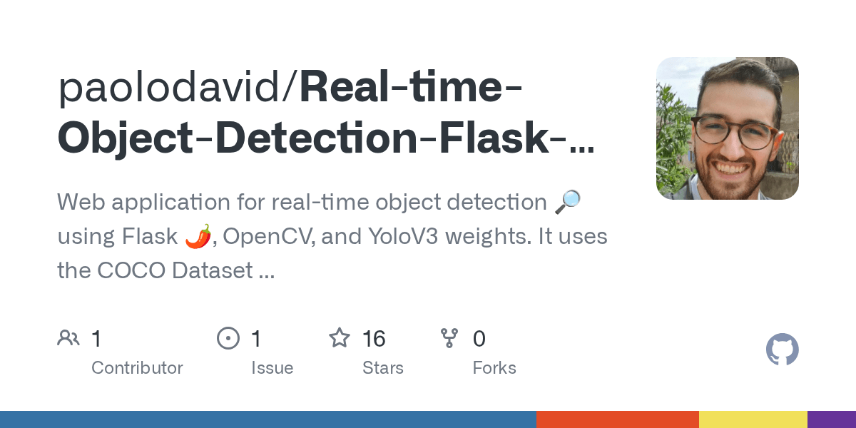 RealtimeObjectDetectionFlaskOpenCVYoloV3/object_detection.py at