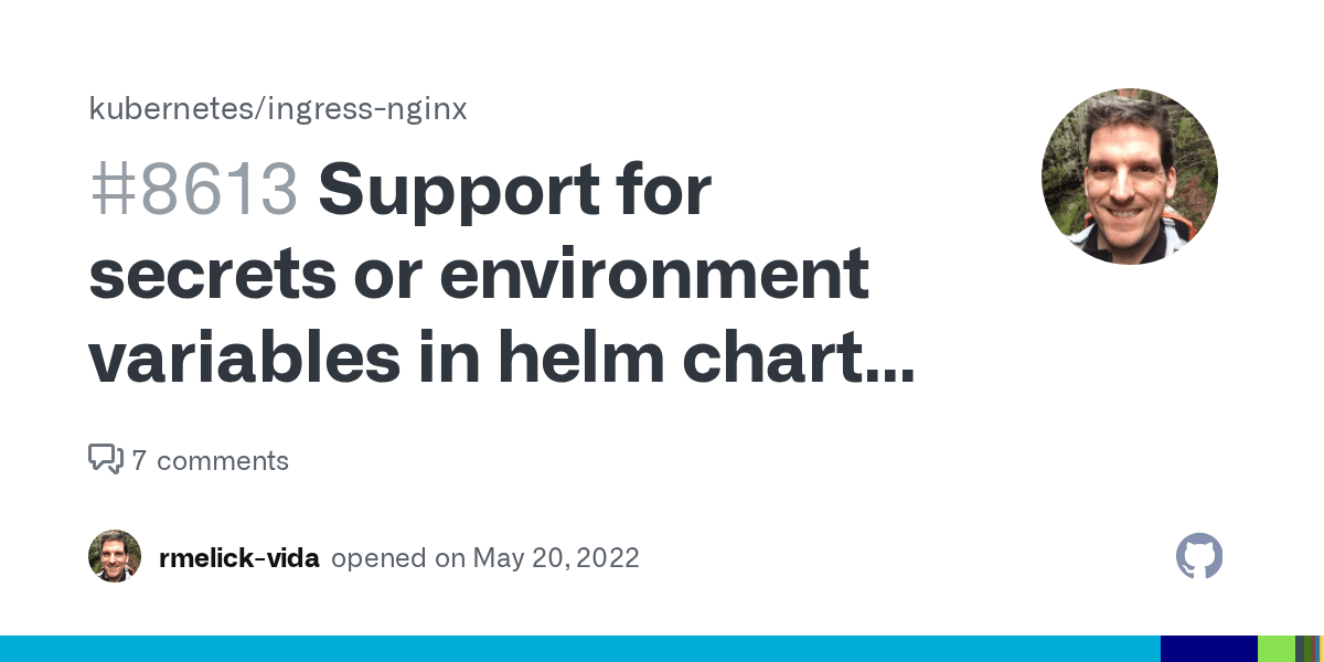 Support for secrets or environment variables in helm chart httpsnippet