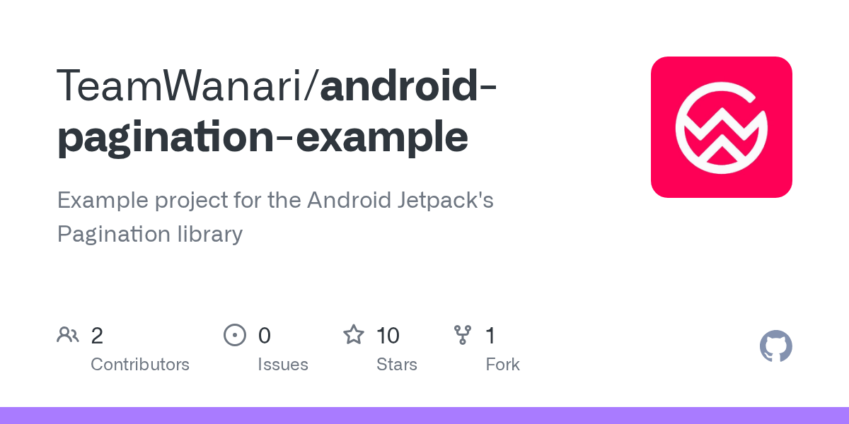 GitHub TeamWanari/androidpaginationexample Example project for the