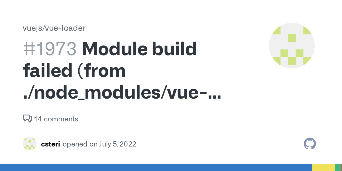 Module build failed (from ./node_modules/vueloader/dist/index.js