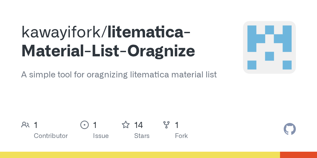 GitHub kawayifork/litematicaMaterialListOragnize A simple tool