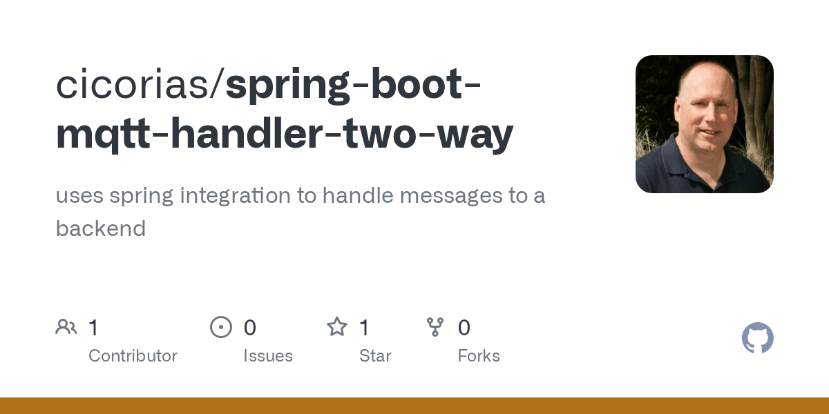 GitHub cicorias/springbootmqtthandlertwoway uses spring