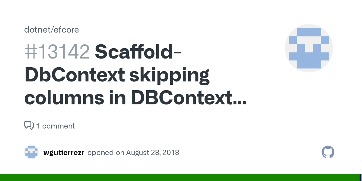 ScaffoldDbContext skipping columns in DBContext file (OnModelCreating