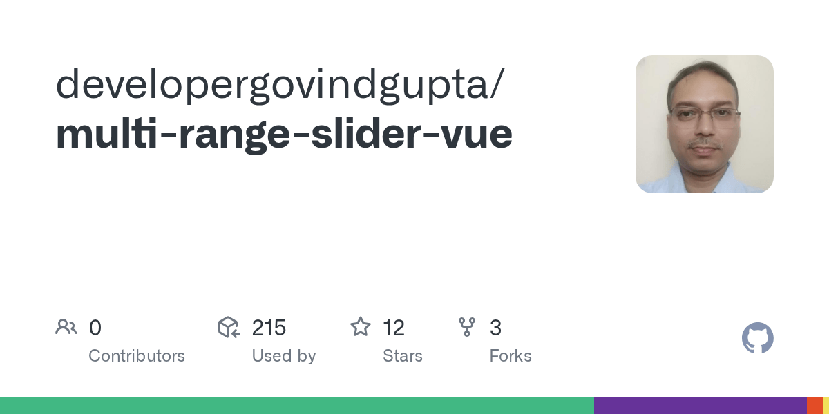 GitHub developergovindgupta/multirangeslidervue