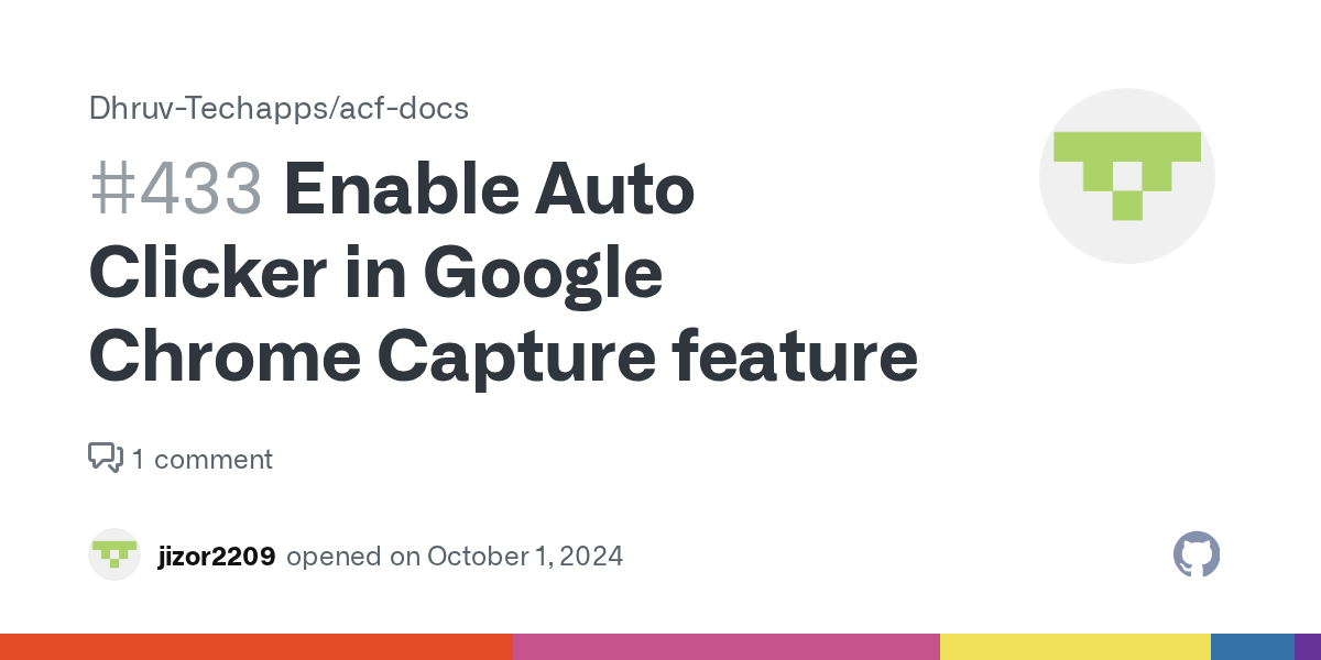 Enable Auto Clicker in Google Chrome Capture feature · Issue 433
