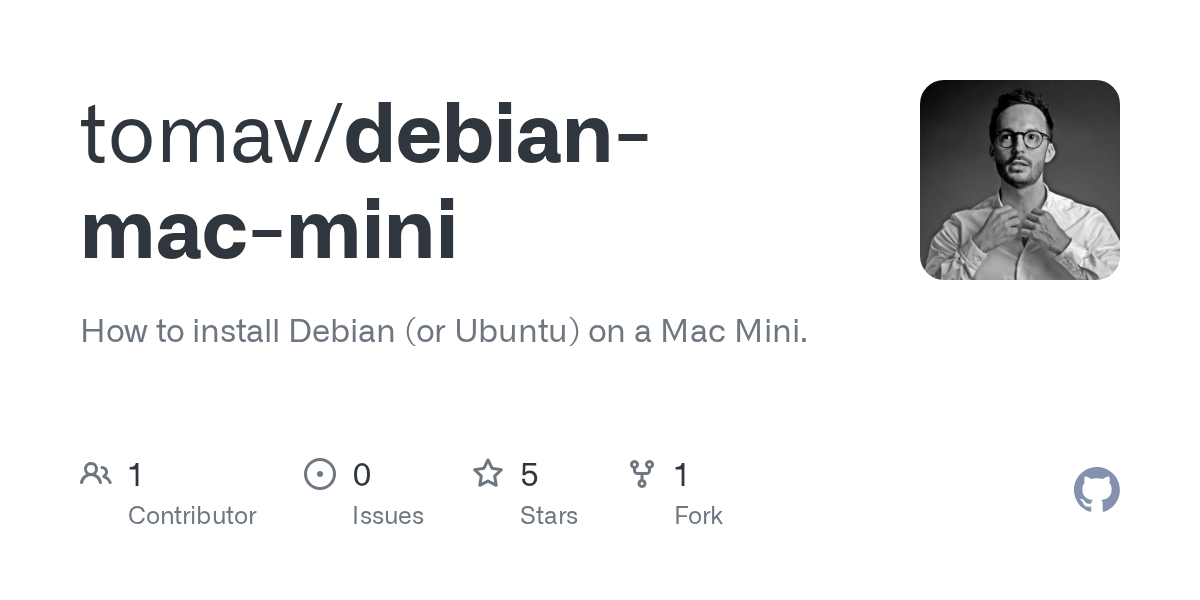 GitHub tomav/debianmacmini How to install Debian (or
