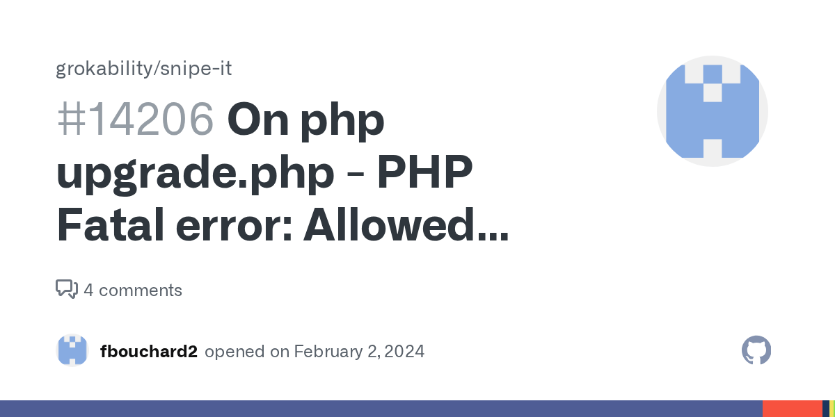 On php upgrade.php PHP Fatal error Allowed memory size of 524288000