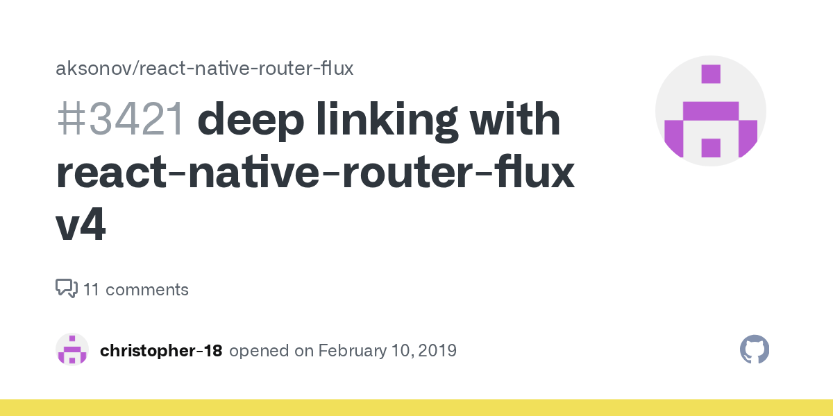 deep linking with reactnativerouterflux v4 · Issue 3421 · aksonov
