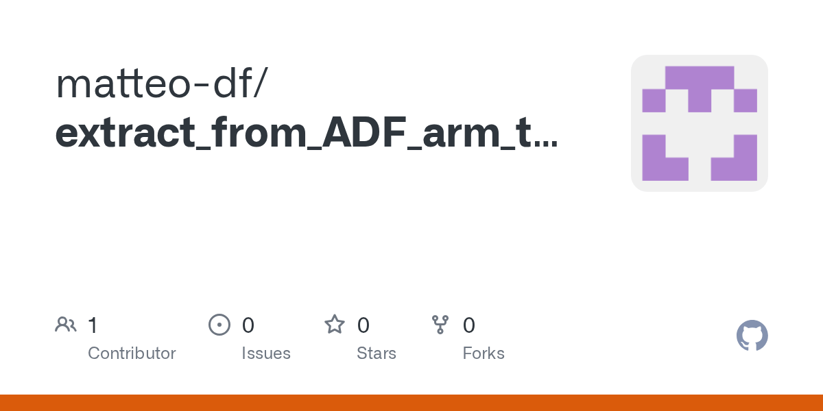 GitHub matteodf/extract_from_ADF_arm_template