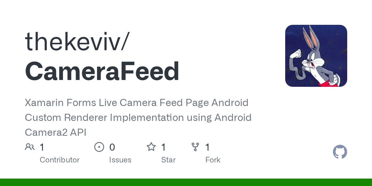 GitHub thekeviv/CameraFeed Xamarin Forms Live Camera Feed Page
