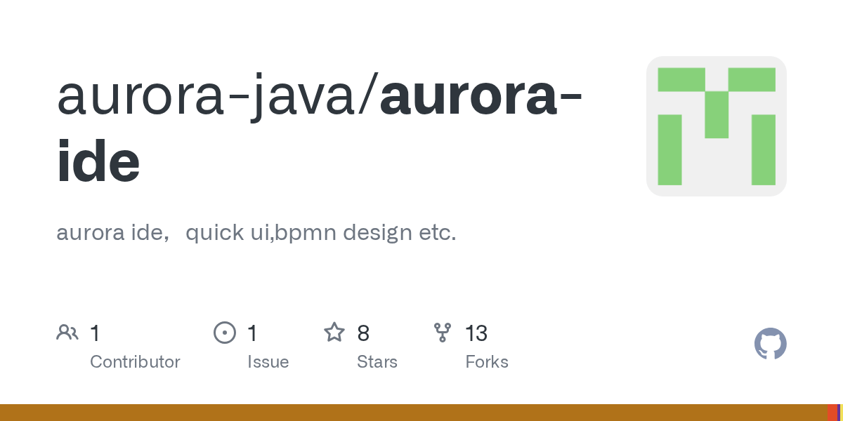 GitHub aurorajava/auroraide aurora ide，quick ui,bpmn design etc.