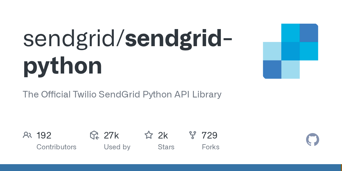 sendgridpython/twilio_email.py at main · sendgrid/sendgridpython · GitHub