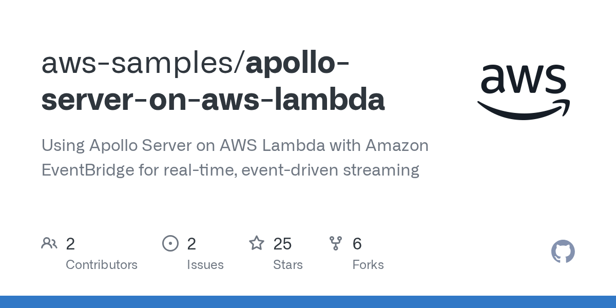 GitHub awssamples/apolloserveronawslambda