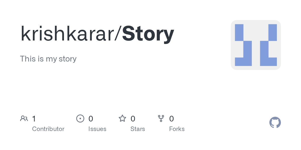 GitHub krishkarar/Story This is my story