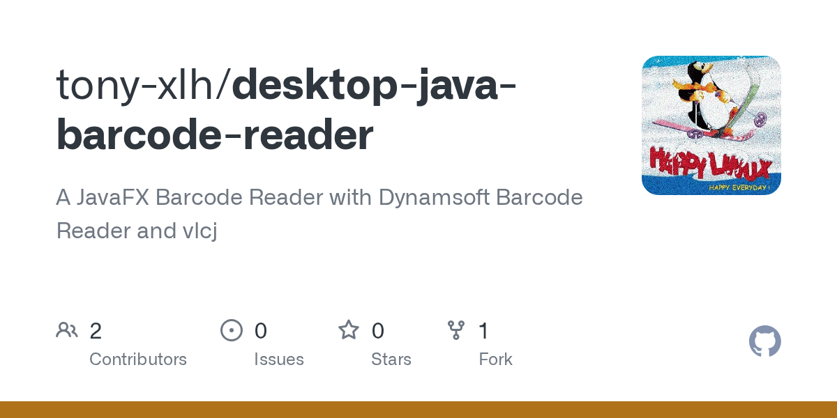 GitHub tonyxlh/desktopjavabarcodereader A JavaFX Barcode Reader