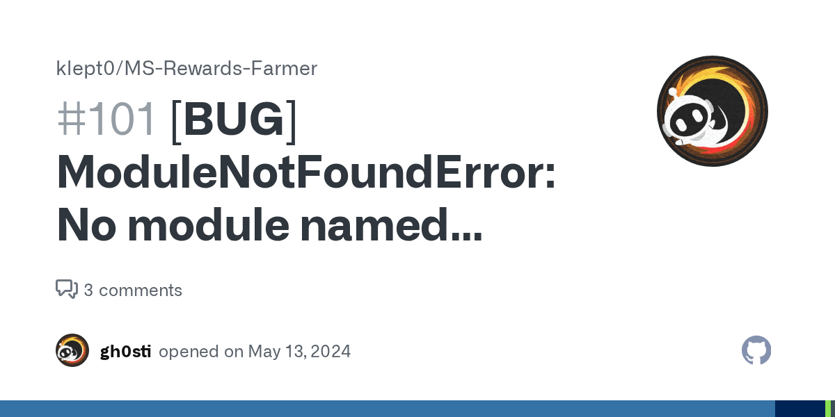 [BUG] ModuleNotFoundError No module named 'blinker._saferef' · Issue