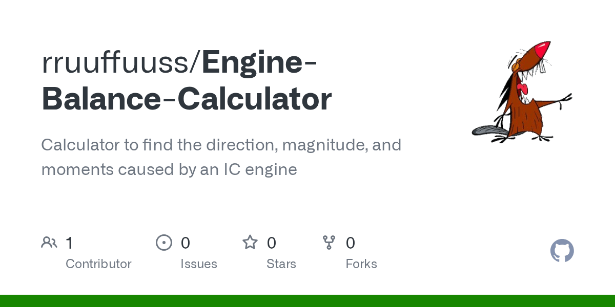 GitHub rruuffuuss/EngineBalanceCalculator