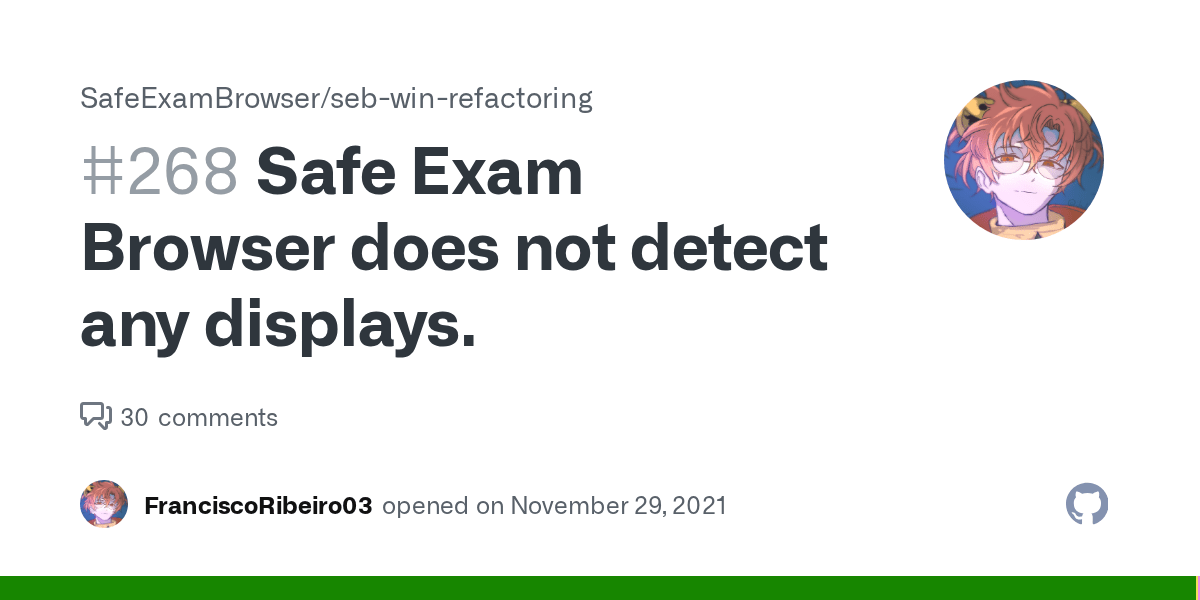 Safe Exam Browser does not detect any displays. · Issue 268