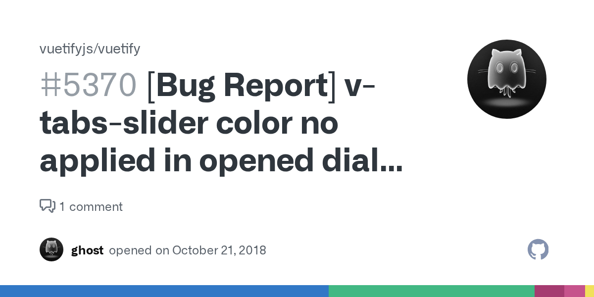 [Bug Report] vtabsslider color no applied in opened dialog after page