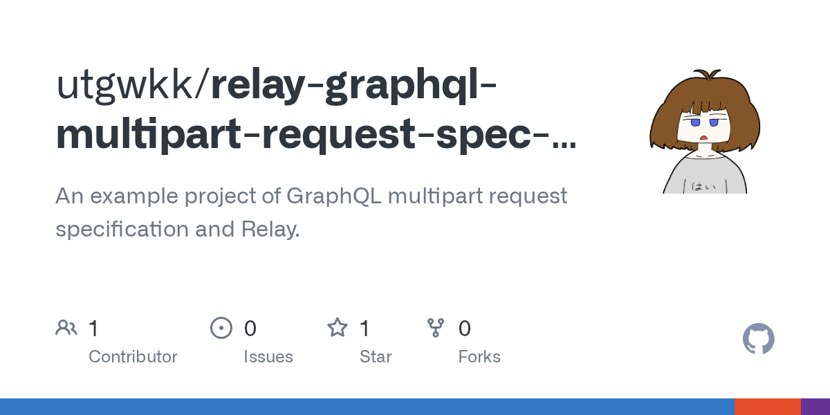 GitHub utgwkk/relaygraphqlmultipartrequestspecexample An