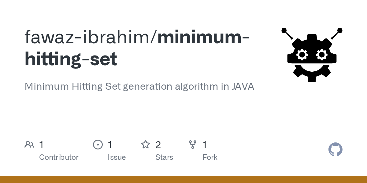 GitHub fawazibrahim/minimumhittingset Minimum Hitting Set