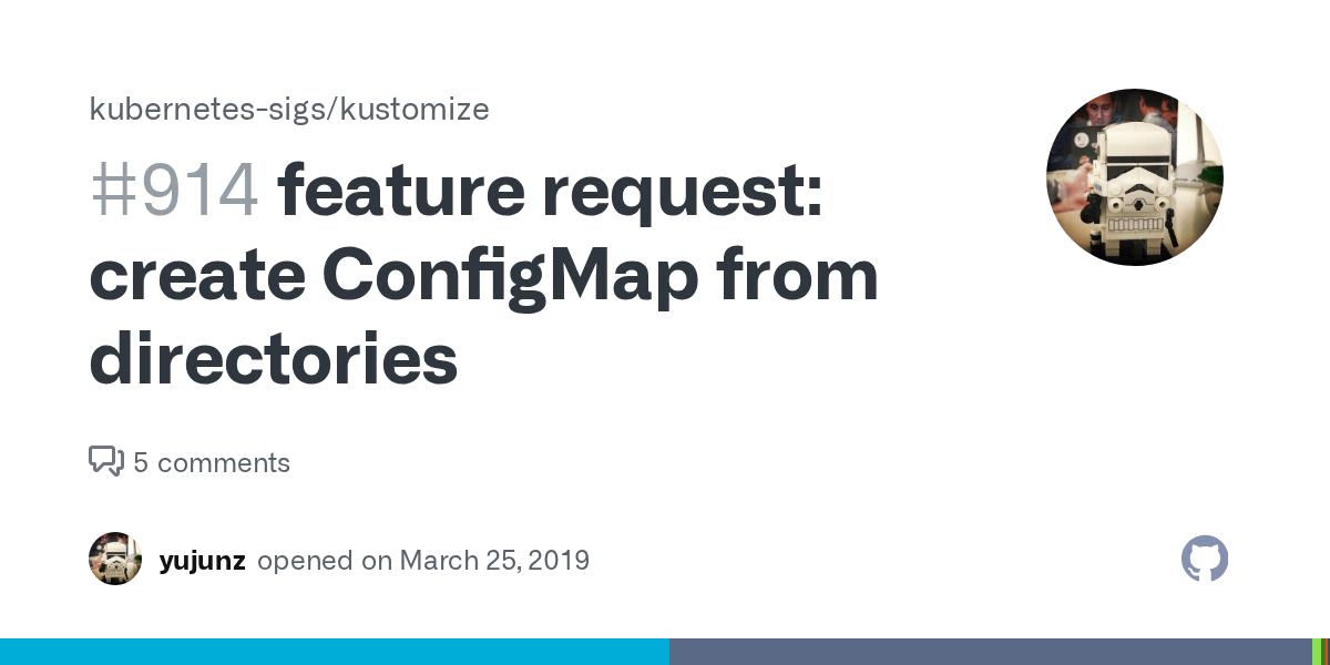 feature request create ConfigMap from directories · Issue 914