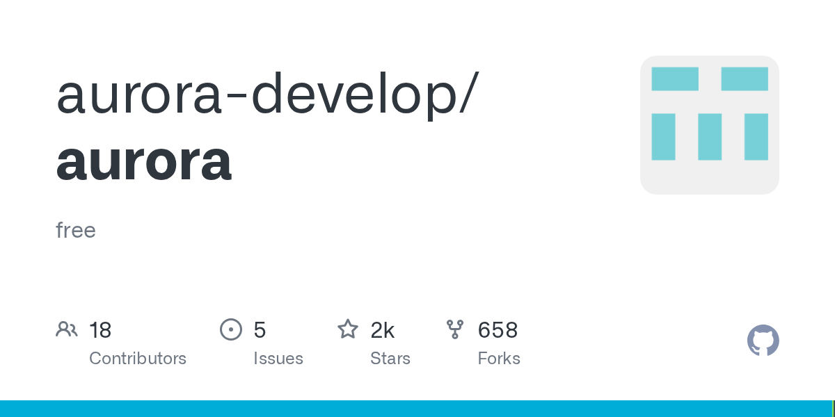 GitHub auroradevelop/aurora free