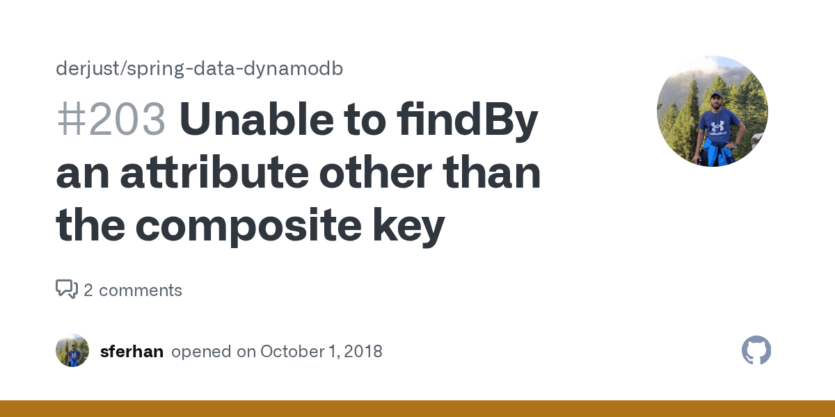 Unable to findBy an attribute other than the composite key · Issue 203