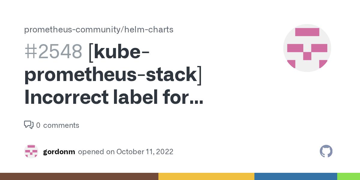 [kubeprometheusstack] Incorrect label for Prometheus Pod antiaffinity · Issue 2548
