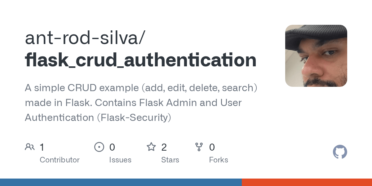GitHub antrodsilva/flask_crud_authentication A simple CRUD example