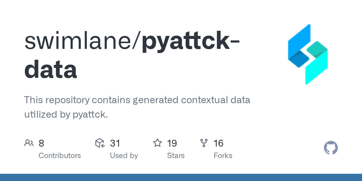 GitHub swimlane/pyattckdata This repository contains generated