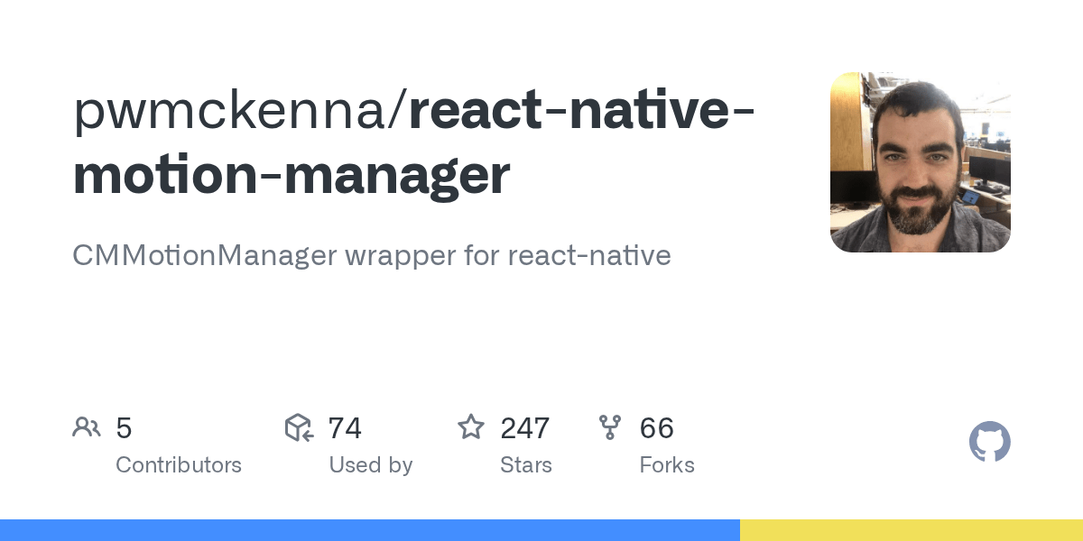 GitHub pwmckenna/reactnativemotionmanager