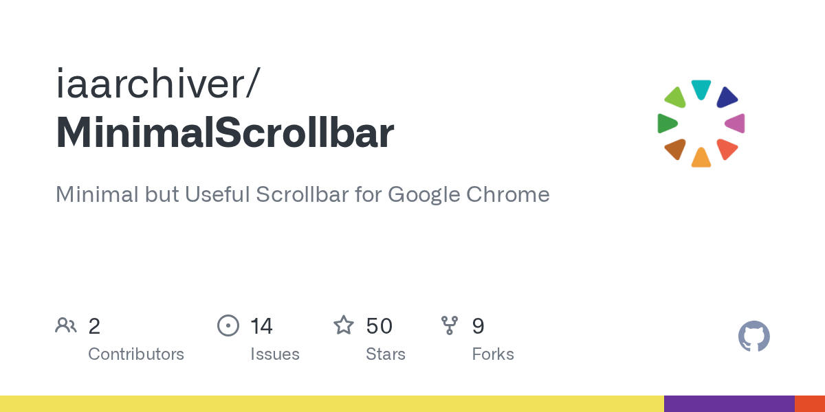 GitHub iaarchiver/MinimalScrollbar Minimal but Useful Scrollbar for