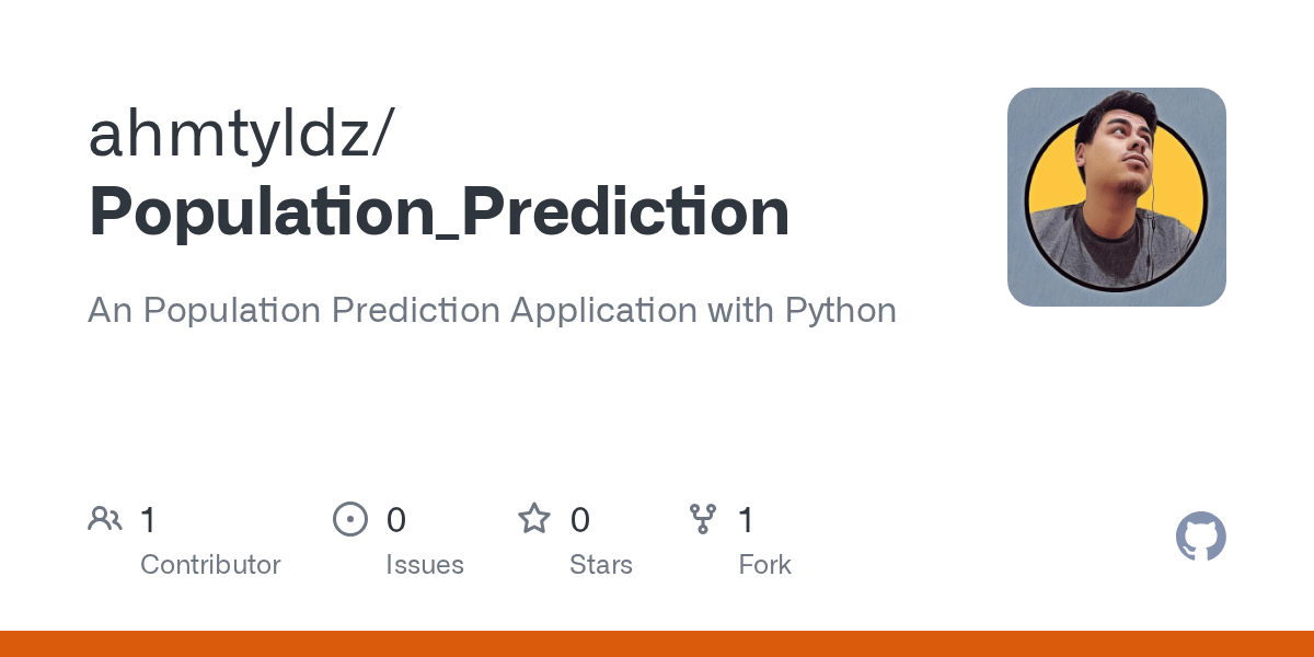 GitHub ahmtyldz/Population_Prediction An Population