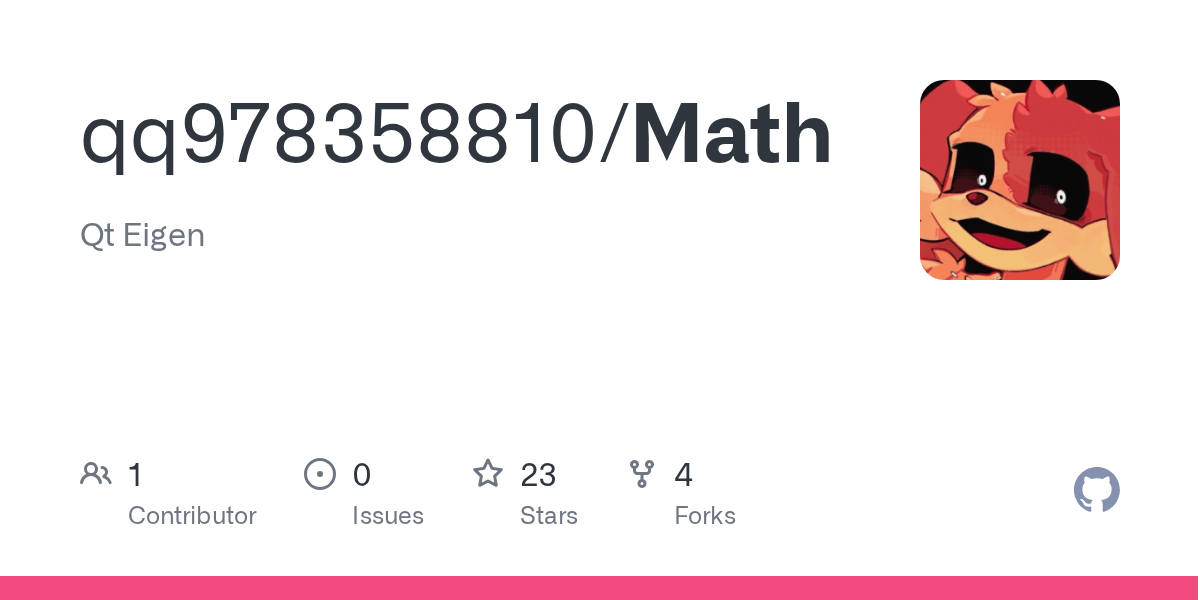 GitHub qq978358810/Math Qt Eigen
