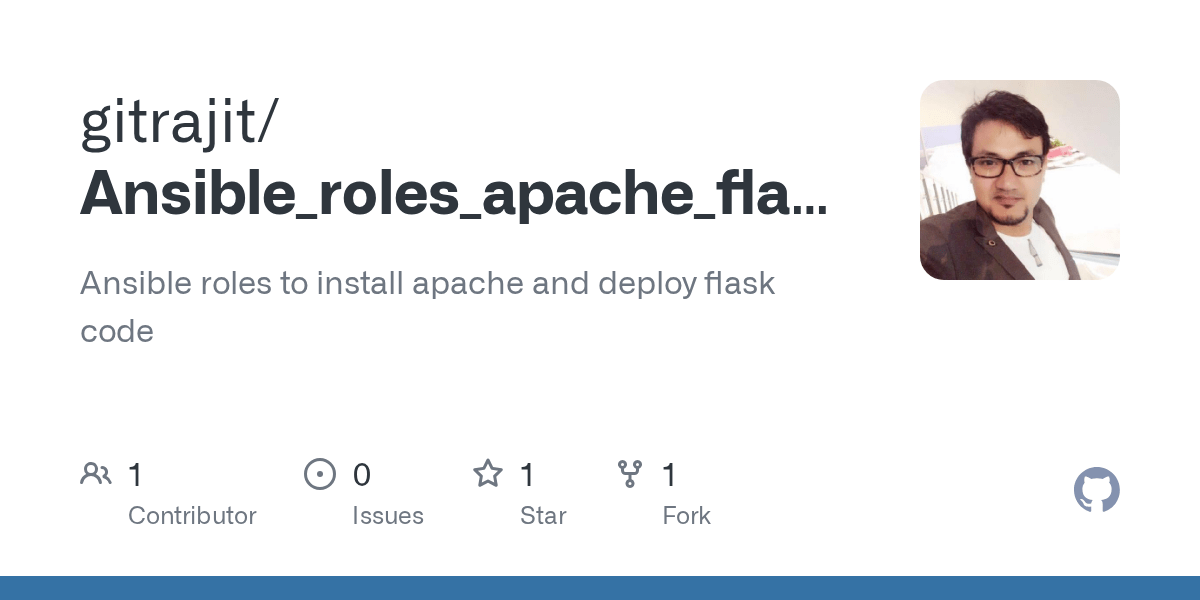 GitHub gitrajit/Ansible_roles_apache_flask_installation Ansible