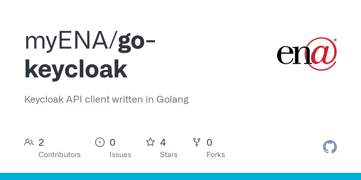 GitHub myENA/gokeycloak Keycloak API client written in Golang